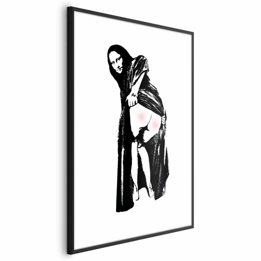 Plakat Bolesne siedzenie 40x60 cm z ramą czarną z marginesem | MIRAT.