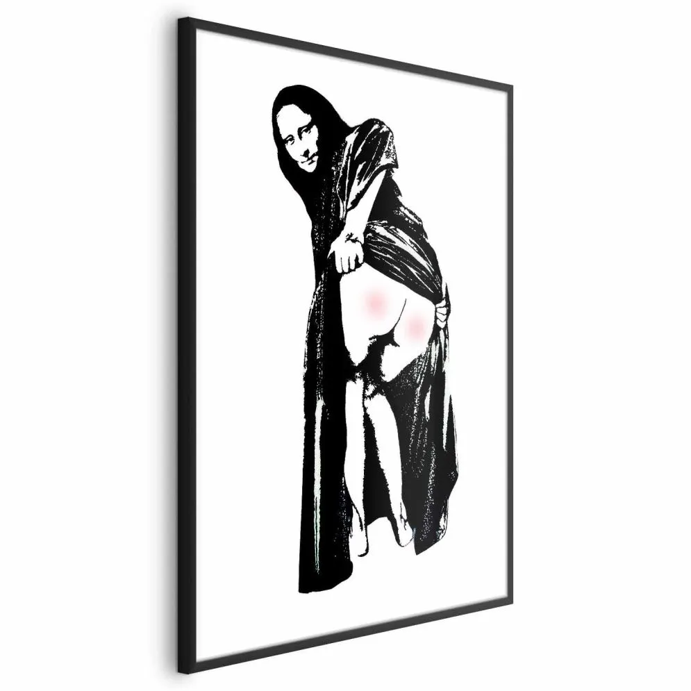 Plakat Bolesne siedzenie 40x60 cm z ramą czarną bez marginesu | MIRAT.