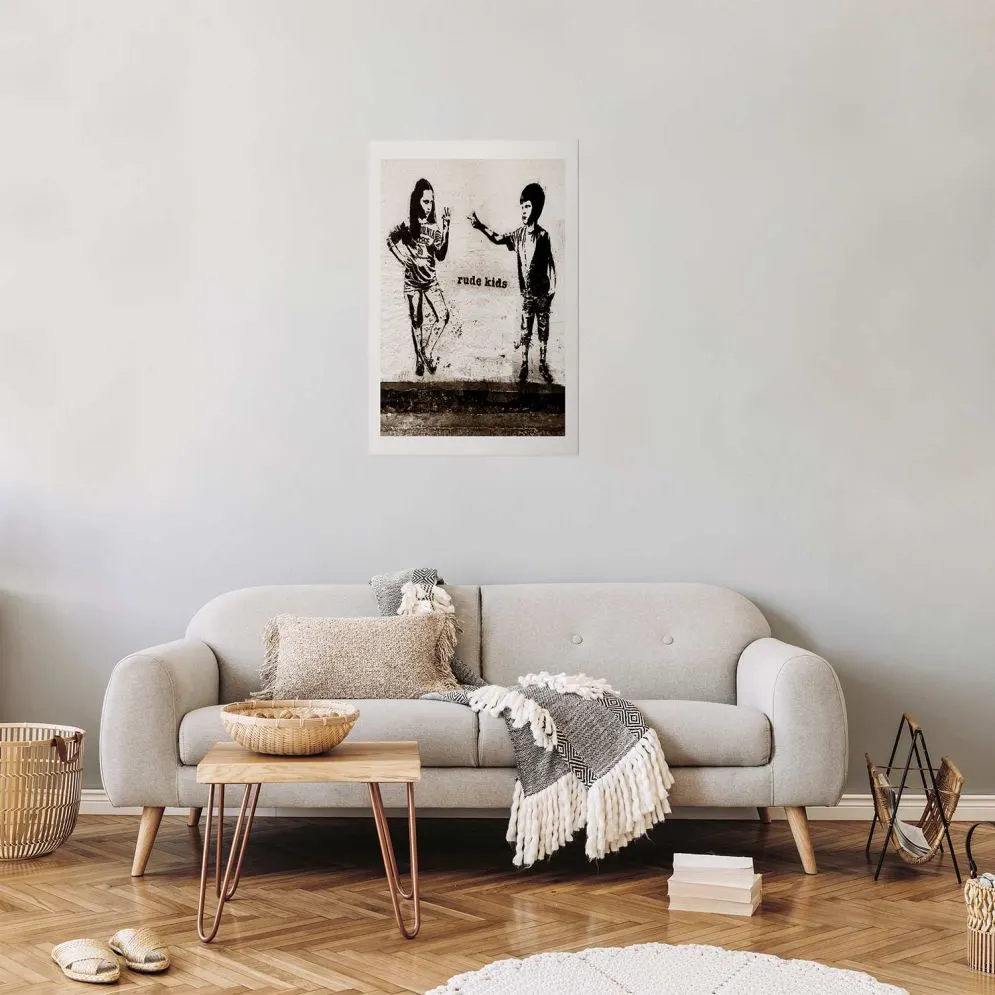 Plakat Niegrzeczne dzieci 21x30 cm bez ramy z marginesem | MIRAT.