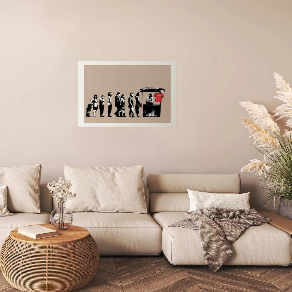 Plakat Zniszczyć kapitalizm 30x21 cm bez ramy z marginesem | MIRAT.