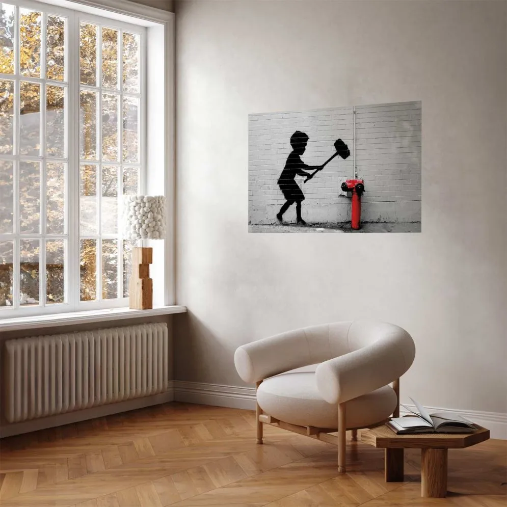 Plakat Zniszczyć hydrant 30x21 cm bez ramy bez marginesu | MIRAT.