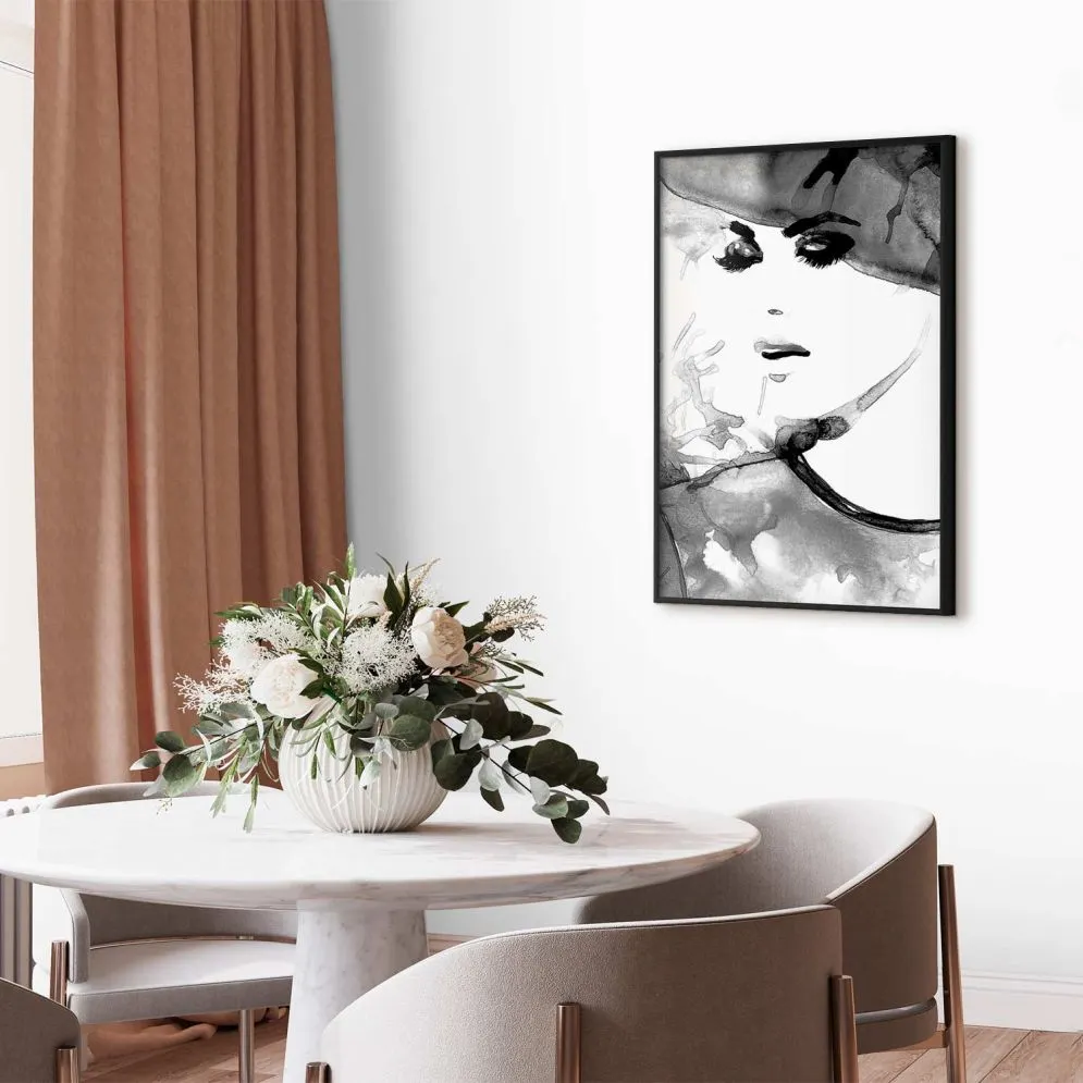 Plakat Zakochana elegancja 60x90 cm z ramą czarną bez marginesu | MIRAT.