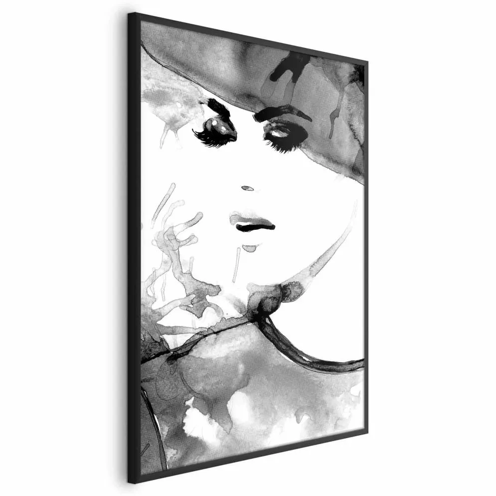 Plakat Zakochana elegancja 60x90 cm z ramą czarną bez marginesu | MIRAT.