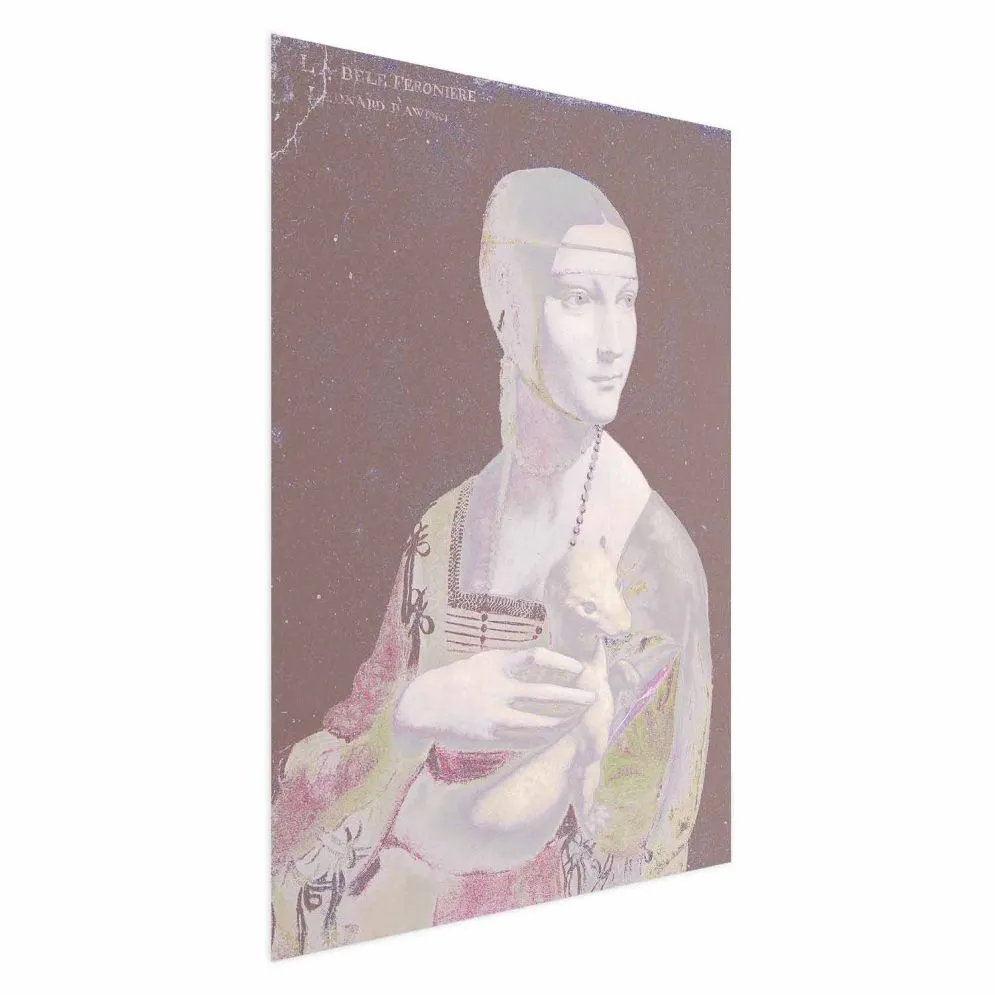 Plakat Pastelowa dama 29,7x42 cm bez ramy bez marginesu | MIRAT.
