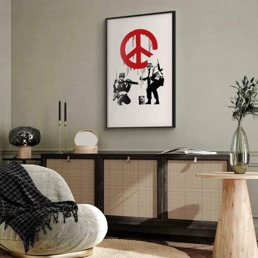 Plakat Soldiers 21x30 cm z ramą czarną bez marginesu | MIRAT.