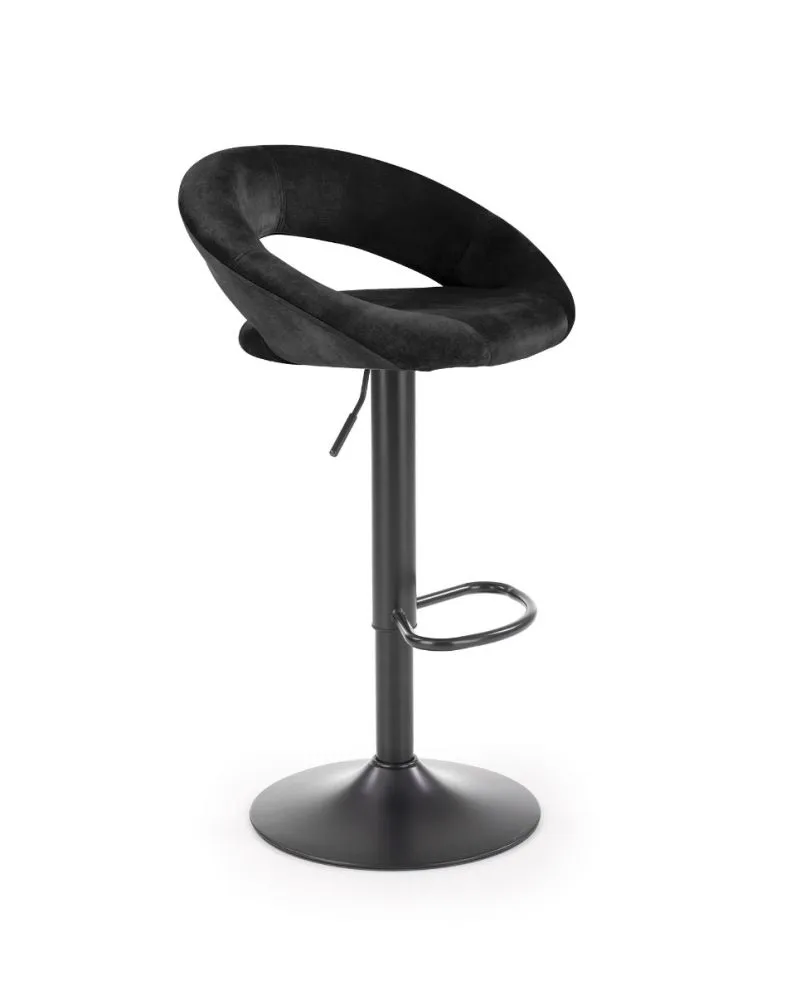 Hoker H-102 VELVET czarny tapicerowany aksamitem w stylu loft | MIRAT. w stylu LOFT kolekcja