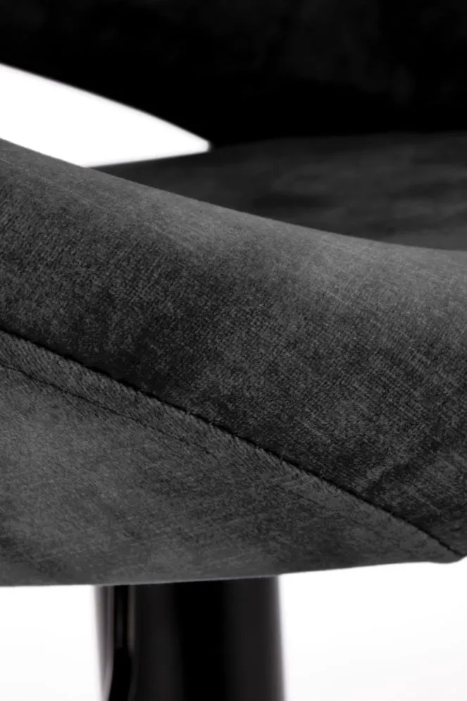 Hoker H-102 VELVET czarny tapicerowany aksamitem w stylu loft | MIRAT. w stylu LOFT kolekcja