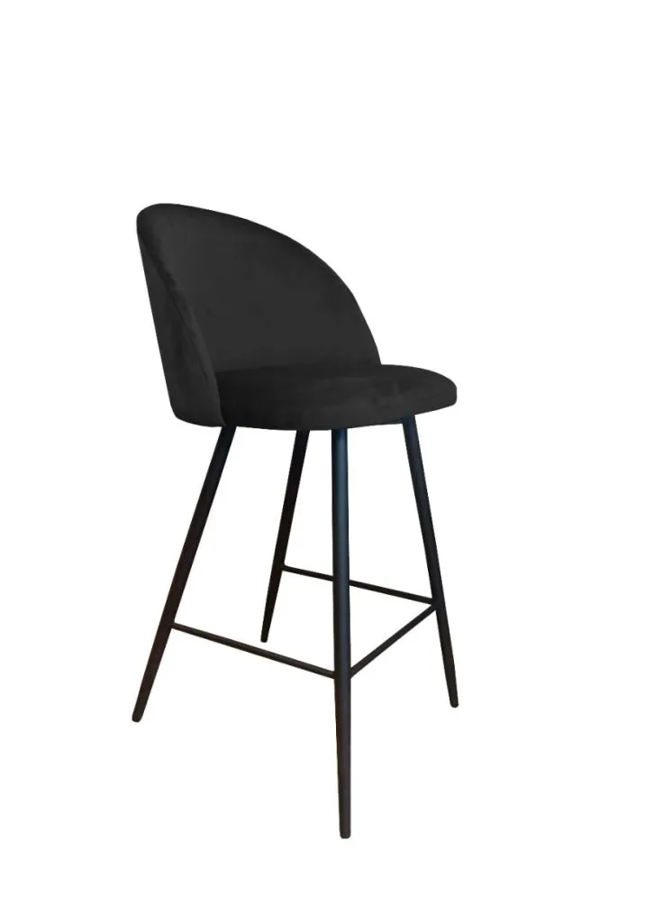 Hoker CLAUDINE VELVET czarny w stylu loft | MIRAT. w stylu kolekcja