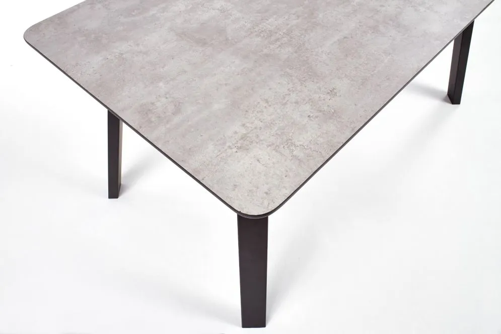 Stół HALIFAX beton/czarny w stylu loft | MIRAT. w stylu kolekcja