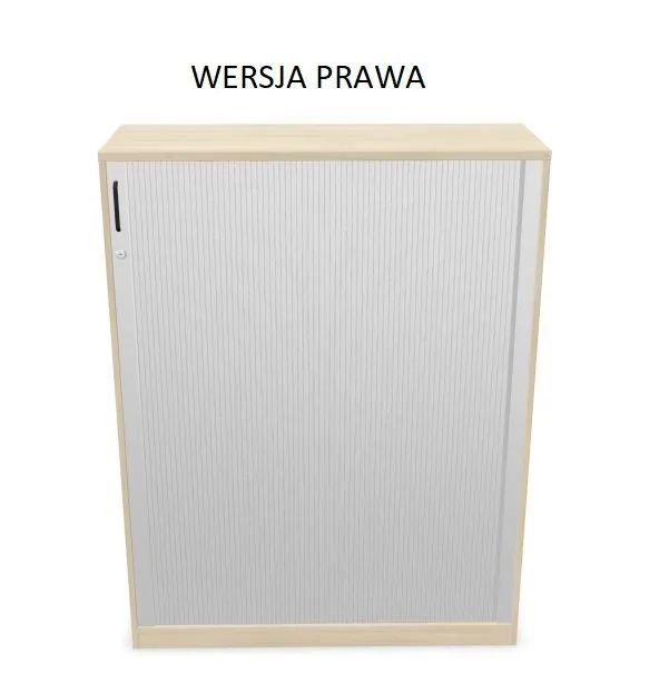Szafka biurowa żaluzjowa EASY SPACE CABINET HRT 4-OH 120cm akacjowa zamykana I sklep meblowy MIRAT.