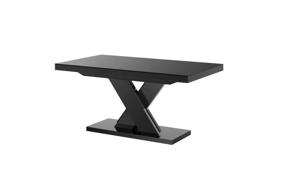 Stół XENON LUX czarny połysk rozkładany designerski do jadalni | MIRAT. w stylu kolekcja