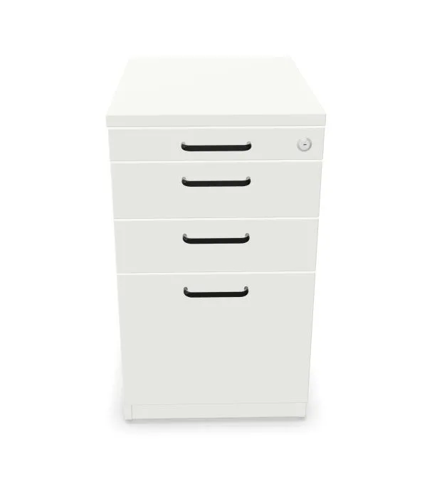 Kontenerek biurowy EASY SPACE 3D PB 43cm biały z zamkiem I sklep meblowy MIRAT.