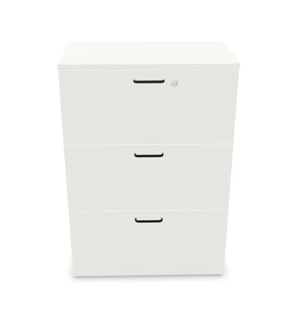 Komoda biurowa EASY SPACE CABINET 3D 80cm biała zamykana I sklep meblowy MIRAT.