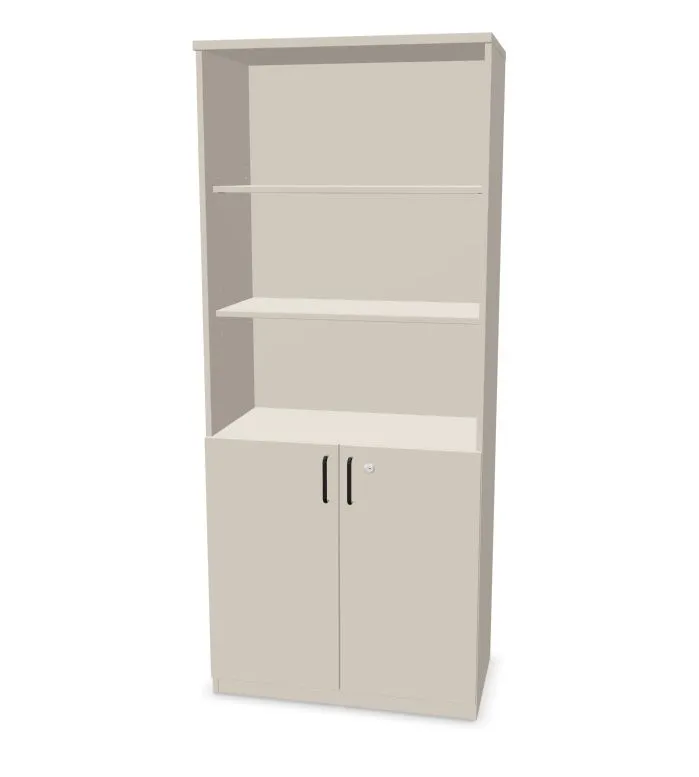 Regał biurowy EASY SPACE CABINET HO 5-OH 80cm kaszmirowy zamykany I sklep meblowy MIRAT.