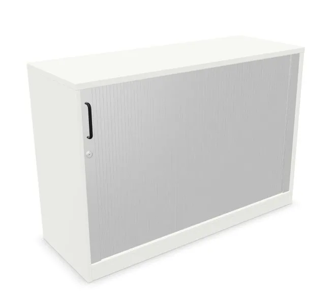 Szafka biurowa żaluzjowa EASY SPACE CABINET HRT 2-OH 120cm biała zamykana I sklep meblowy MIRAT.