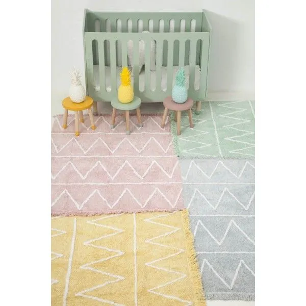 Dywan dziecięcy HIPPY SOFT PINK 120x160 różowy bawełniany | MIRAT.