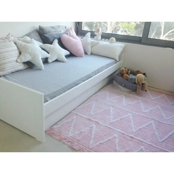 Dywan dziecięcy HIPPY SOFT PINK 120x160 różowy bawełniany | MIRAT.