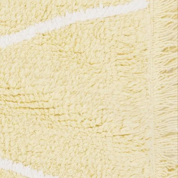 Dywan dziecięcy HIPPY YELLOW 120x160 żółty bawełniany | MIRAT.