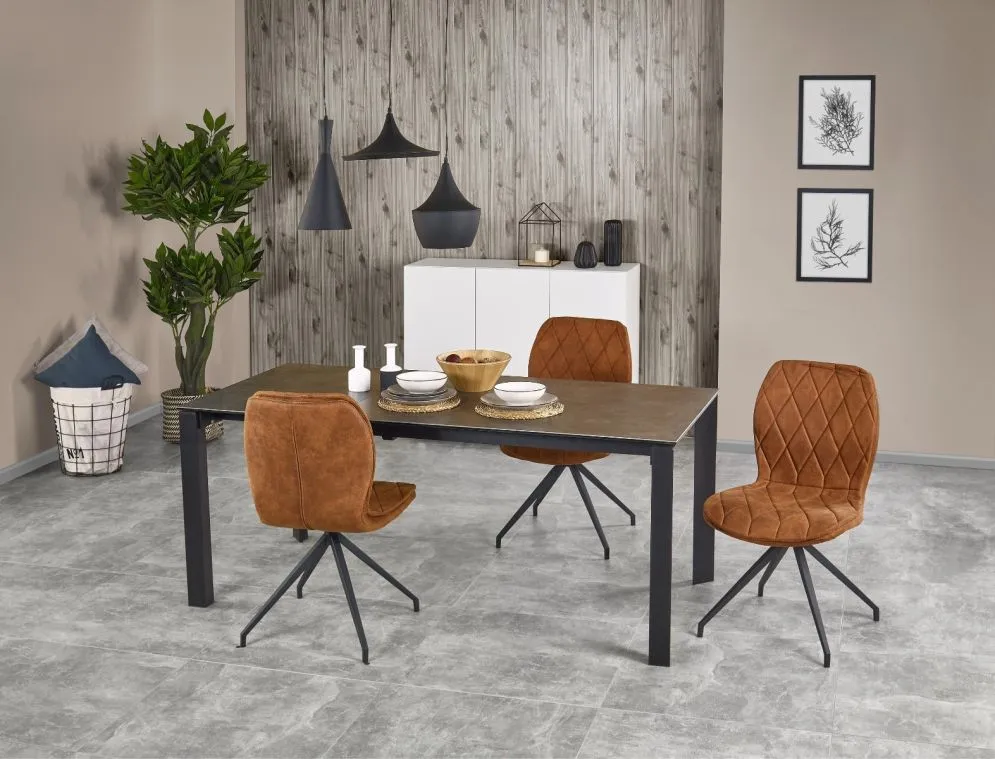 Stół HORIZON popielaty/czarny w stylu loft | MIRAT. w stylu kolekcja