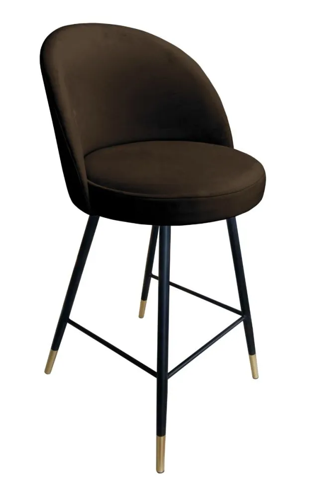 Hoker TANEW VELVET GOLD brązowy do salonu | MIRAT. w stylu GLAMOUR kolekcja