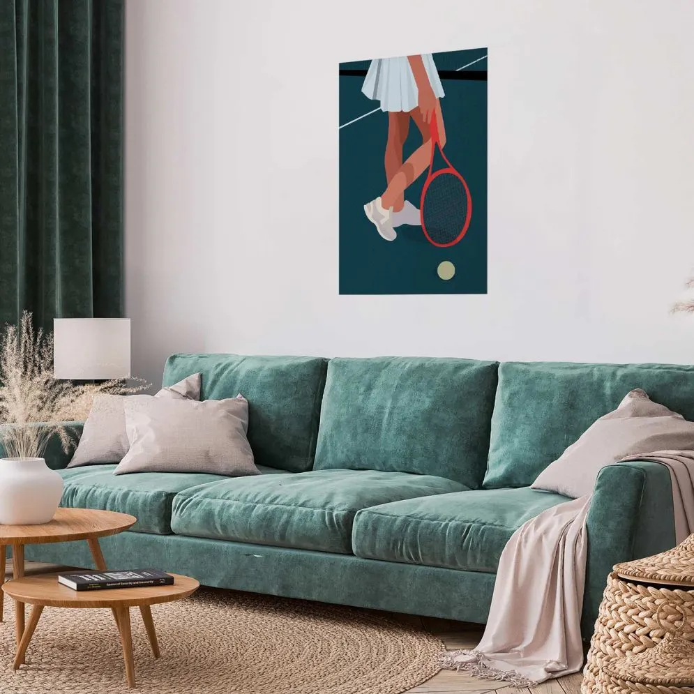 Plakat Tenisistka 60x90 cm bez ramy bez marginesu | MIRAT.