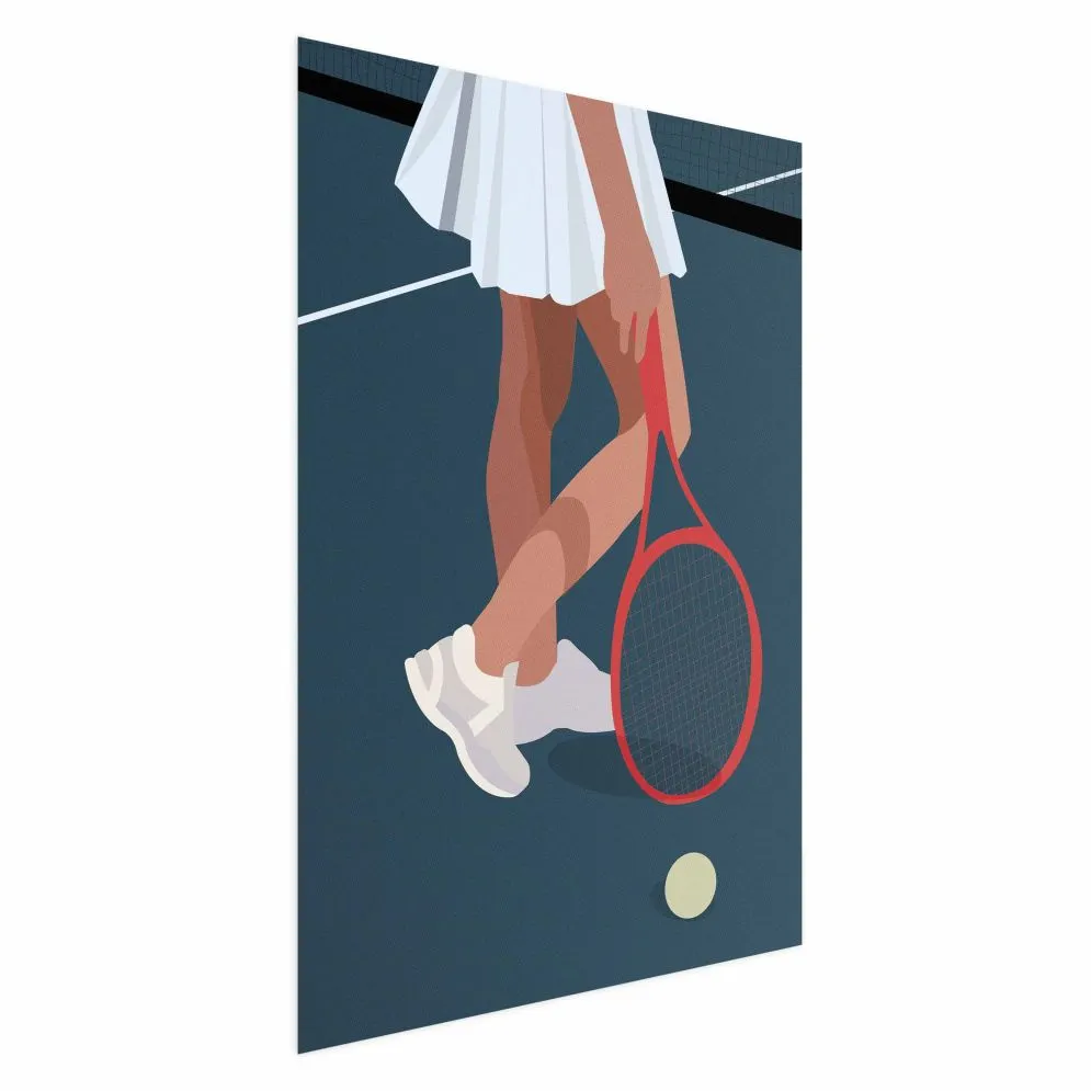 Plakat Tenisistka 40x60 cm bez ramy z marginesem | MIRAT.