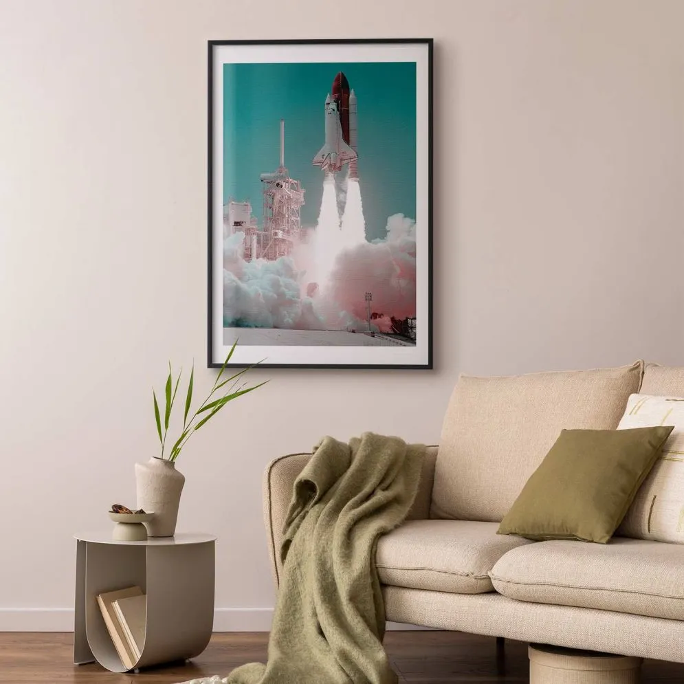 Plakat Nowa era 60x90 cm z ramą czarną z marginesem | MIRAT.