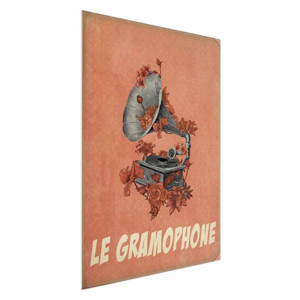 Plakat Gramofon 21x30 cm bez ramy bez marginesu | MIRAT.