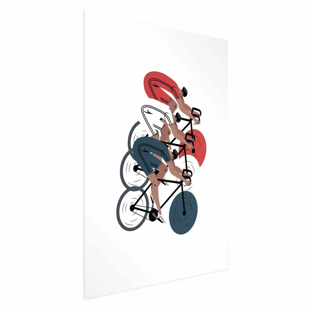 Plakat Wyścig kolarski 29,7x42 cm bez ramy bez marginesu | MIRAT.
