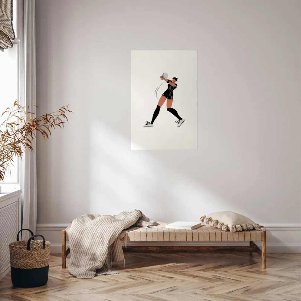 Plakat Siatkarka 40x60 cm bez ramy z marginesem | MIRAT.
