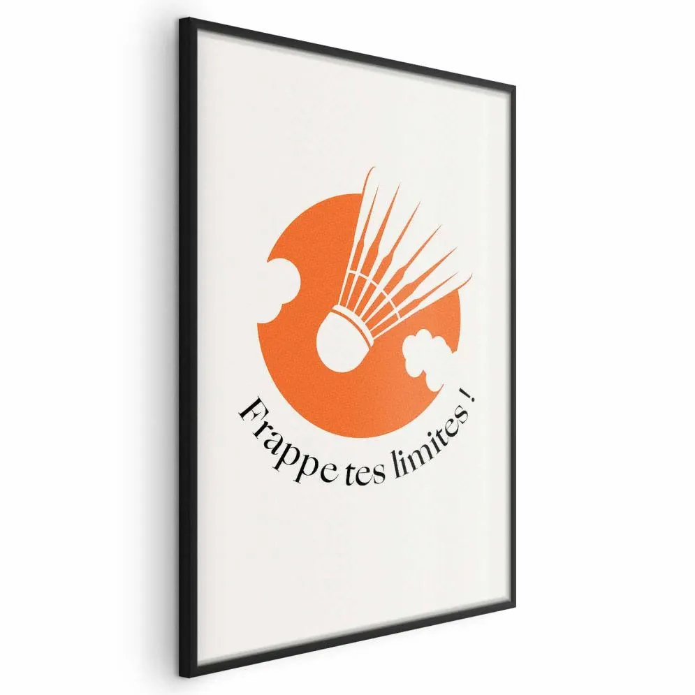 Plakat Lotka na tle pomarańczu 60x90 cm z ramą czarną bez marginesu | MIRAT.