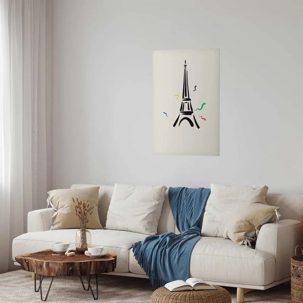 Plakat Wieża Eiffla 21x30 cm bez ramy bez marginesu | MIRAT.