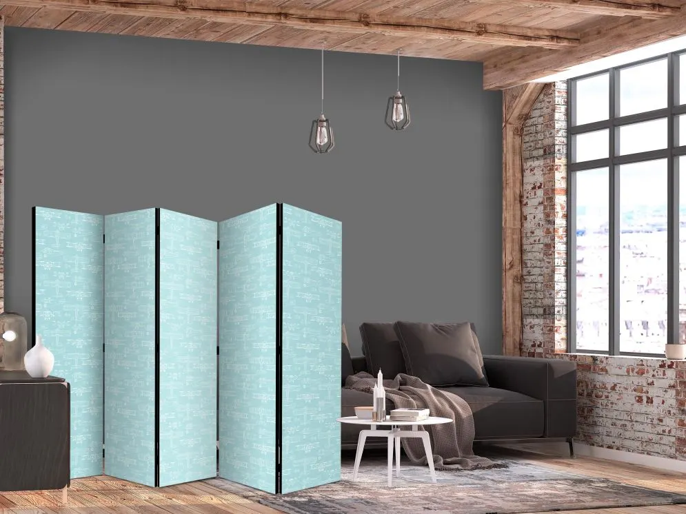 Parawan jednostronny Dla dzieci 225x172 cm 5-częściowy beżowy | MIRAT.