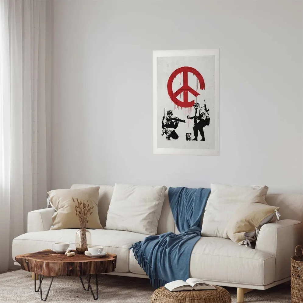 Plakat Wojna i pokój 21x30 cm bez ramy z marginesem | MIRAT.