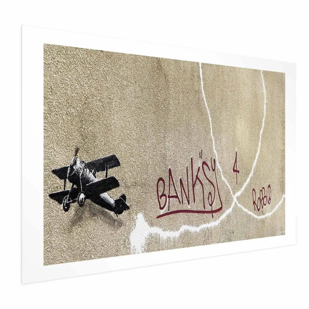 Plakat Dwupłatowiec 30x21 cm bez ramy z marginesem | MIRAT.
