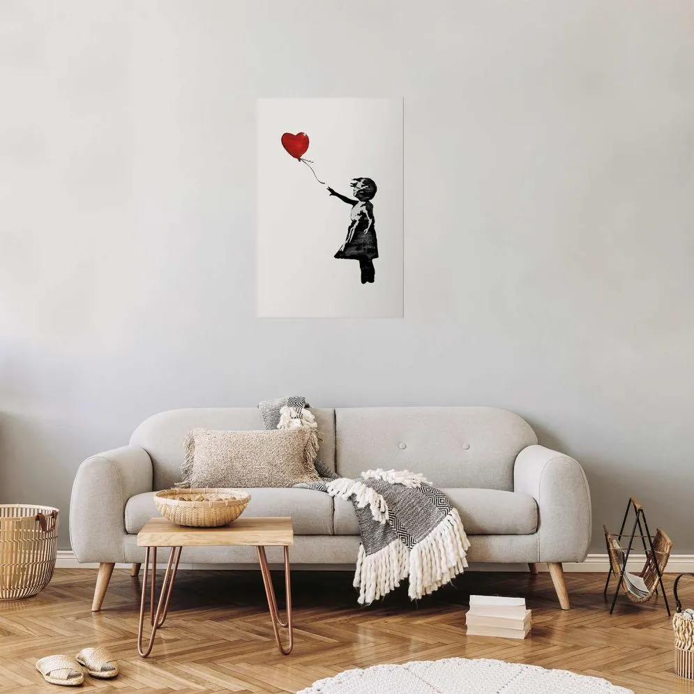 Plakat Banksy: Dziewczynka 40x60cm bez ramy z marginesem | MIRAT.