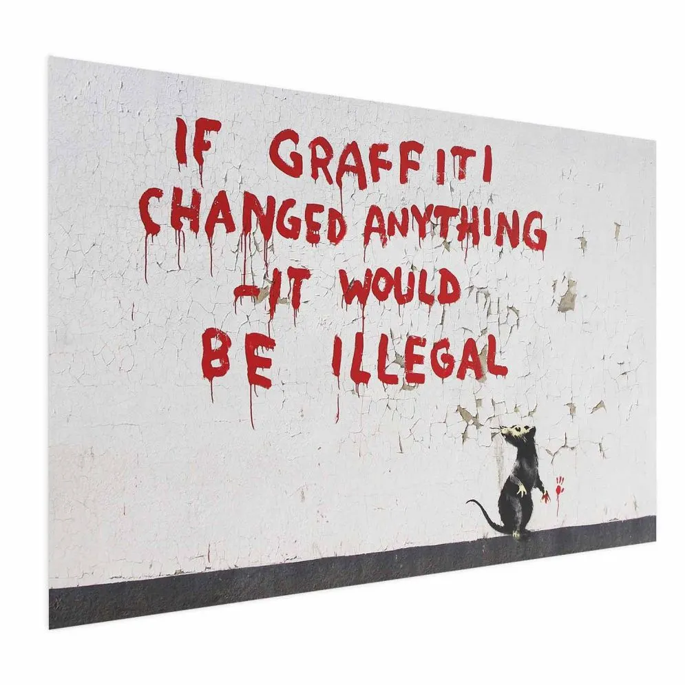 Plakat Cytat graffiti 30x21 cm bez ramy bez marginesu | MIRAT.
