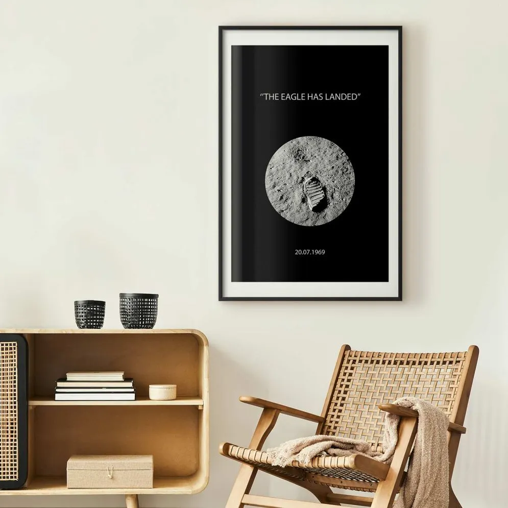 Plakat The Eagle 21x30 cm z ramą czarną z marginesem | MIRAT.