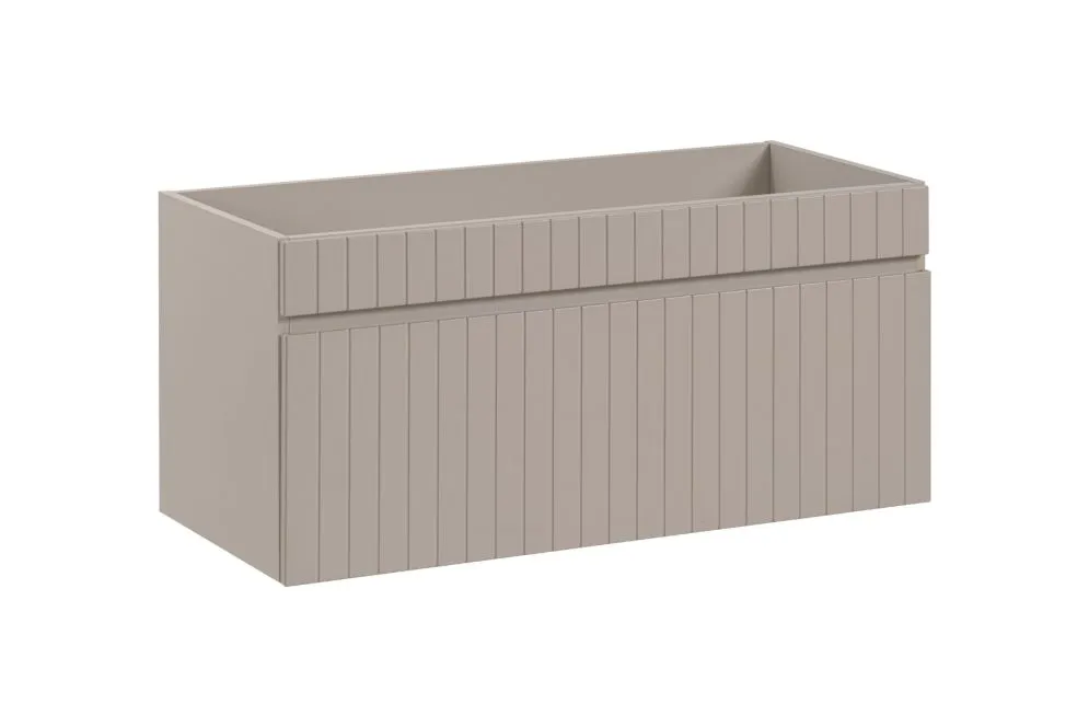 Szafka pod umywalkę ICONIC CASHMERE 82 100cm beżowa z szufladą I sklep meblowy MIRAT. styl RYFLOWANY kolekcja ICONIC