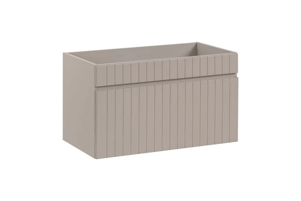 Szafka pod umywalkę ICONIC CASHMERE 82 80cm beżowa wisząca I sklep meblowy MIRAT. styl RYFLOWANY kolekcja ICONIC