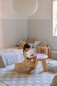 Dywan prostokątny SZACH MAT 120x160 cm kremowy/brązowy ekologiczny I sklep meblowy MIRAT.