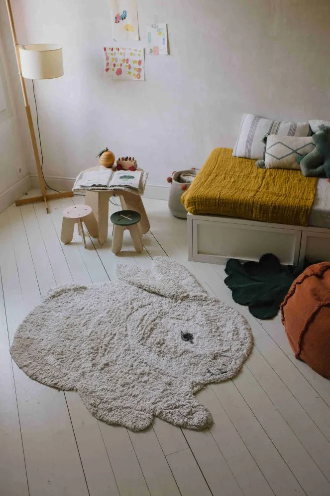 Dywan dziecięcy BUNNY 130x135cm beżowy kreatywny I sklep meblowy MIRAT.