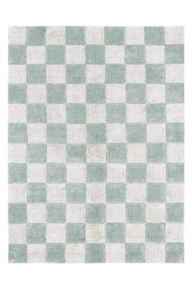 Dywan prostokątny SZACH MAT 120x160 cm kremowy/brązowy ekologiczny I sklep meblowy MIRAT.