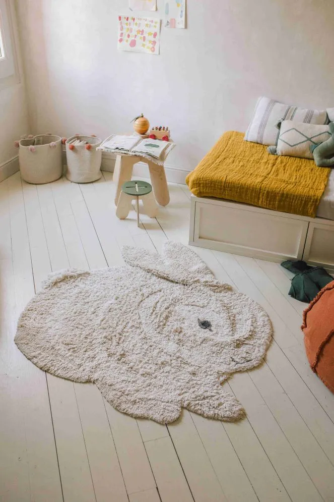 Dywan dziecięcy BUNNY 130x135cm beżowy kreatywny I sklep meblowy MIRAT.