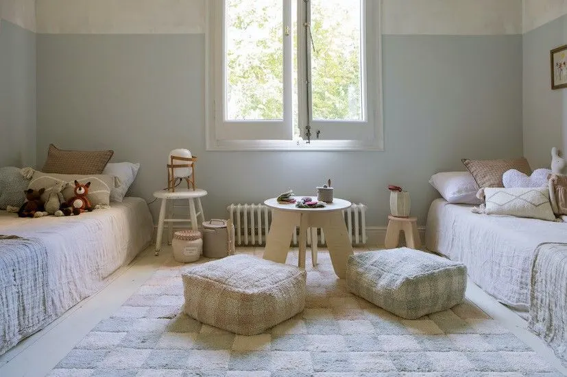 Dywan prostokątny SZACH MAT 120x160 cm kremowy/brązowy ekologiczny I sklep meblowy MIRAT.