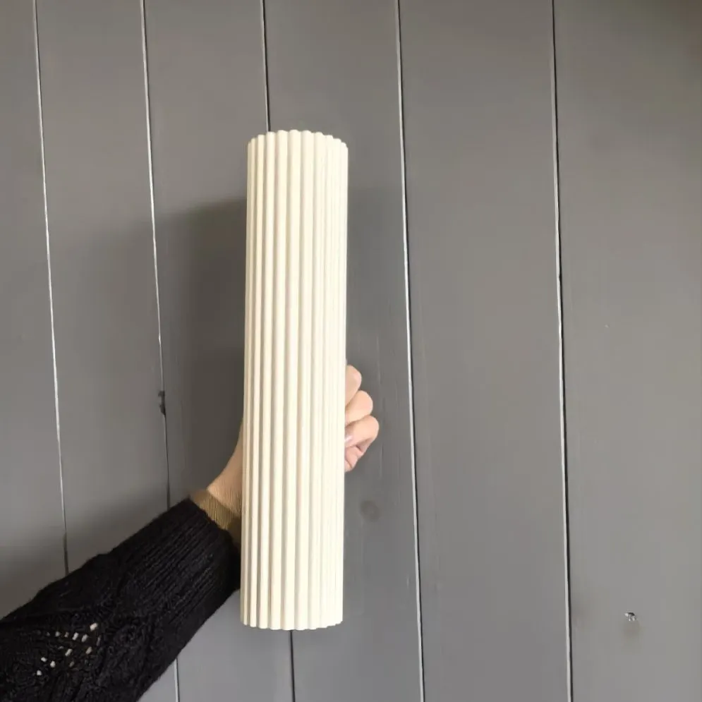 Kinkiet KARBON 30 beżowy ryflowany do sypialni | sklep MIRAT kolekcja karbon