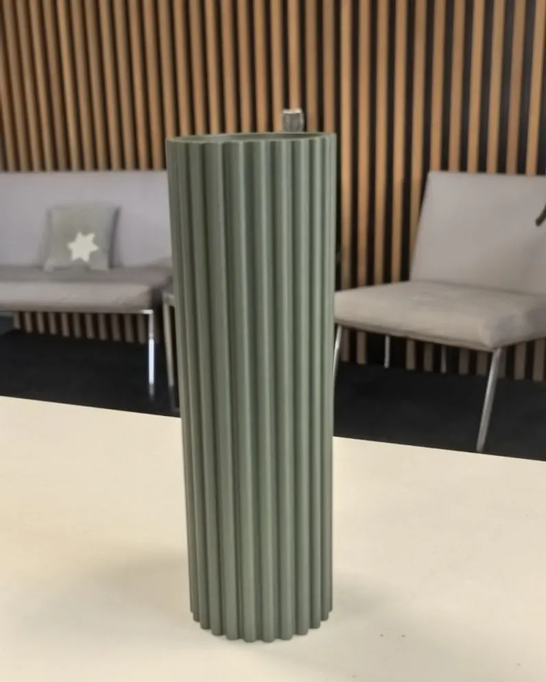 Kinkiet KARBON 30 zielony oliwkowy ryflowany modernistyczny | sklep MIRAT  kolekcja karbon