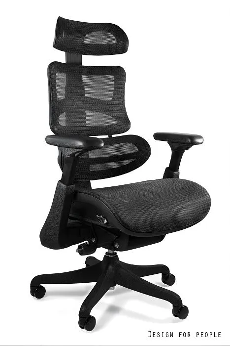 Fotel biurowy ERGOTHRONE czarny ergonomiczny | MIRAT. w stylu kolekcja