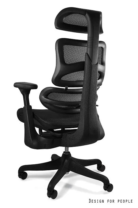 Fotel biurowy ERGOTHRONE czarny ergonomiczny | MIRAT. w stylu kolekcja