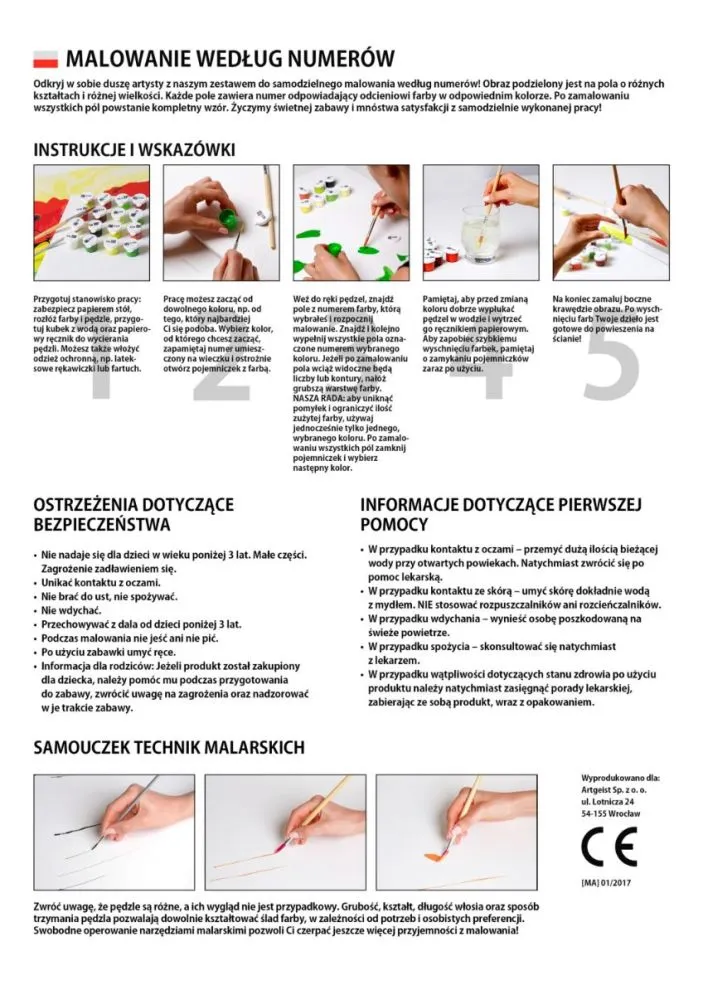 Obraz do samodzielnego malowania - Kaskada | MIRAT. w stylu  kolekcja